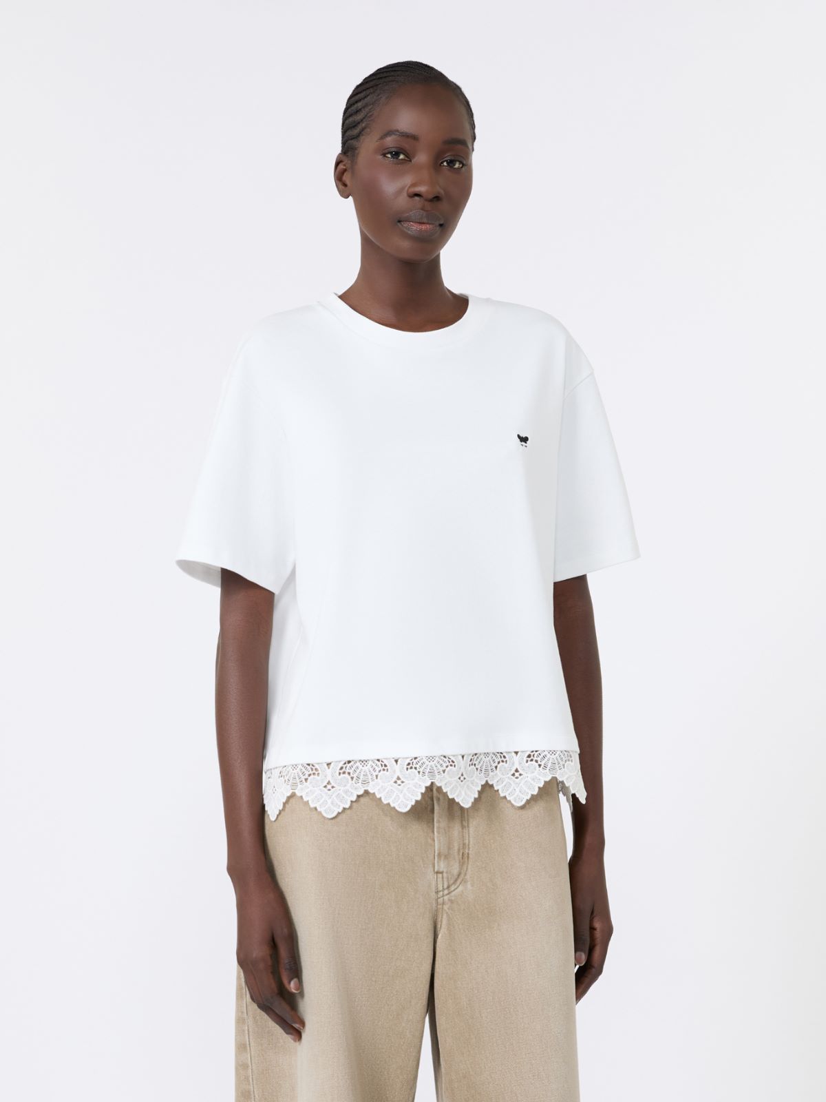 Boxy-fit cotton T-shirt - WHITE - Weekend Max Mara - 2