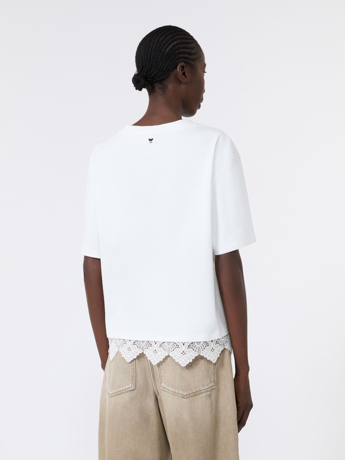 Boxy-fit cotton T-shirt - WHITE - Weekend Max Mara - 3