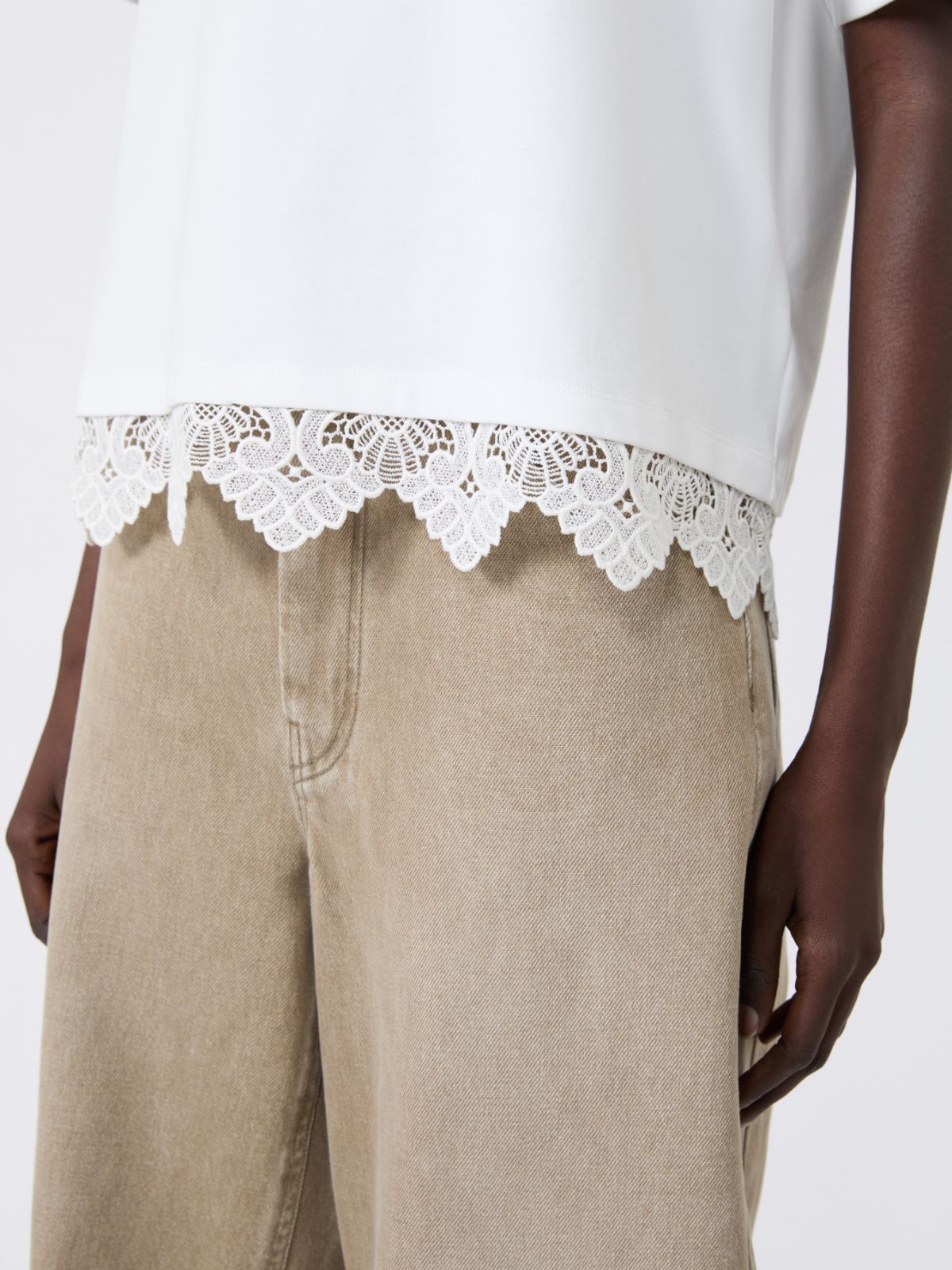 Boxy-fit cotton T-shirt - WHITE - Weekend Max Mara - 5