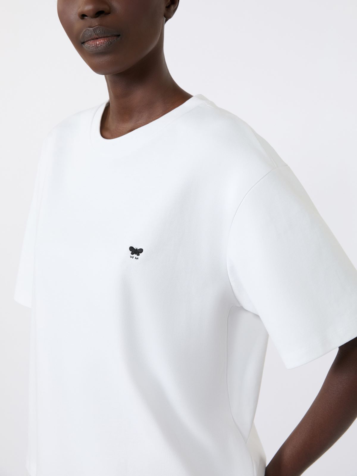 Boxy-fit cotton T-shirt - WHITE - Weekend Max Mara - 6