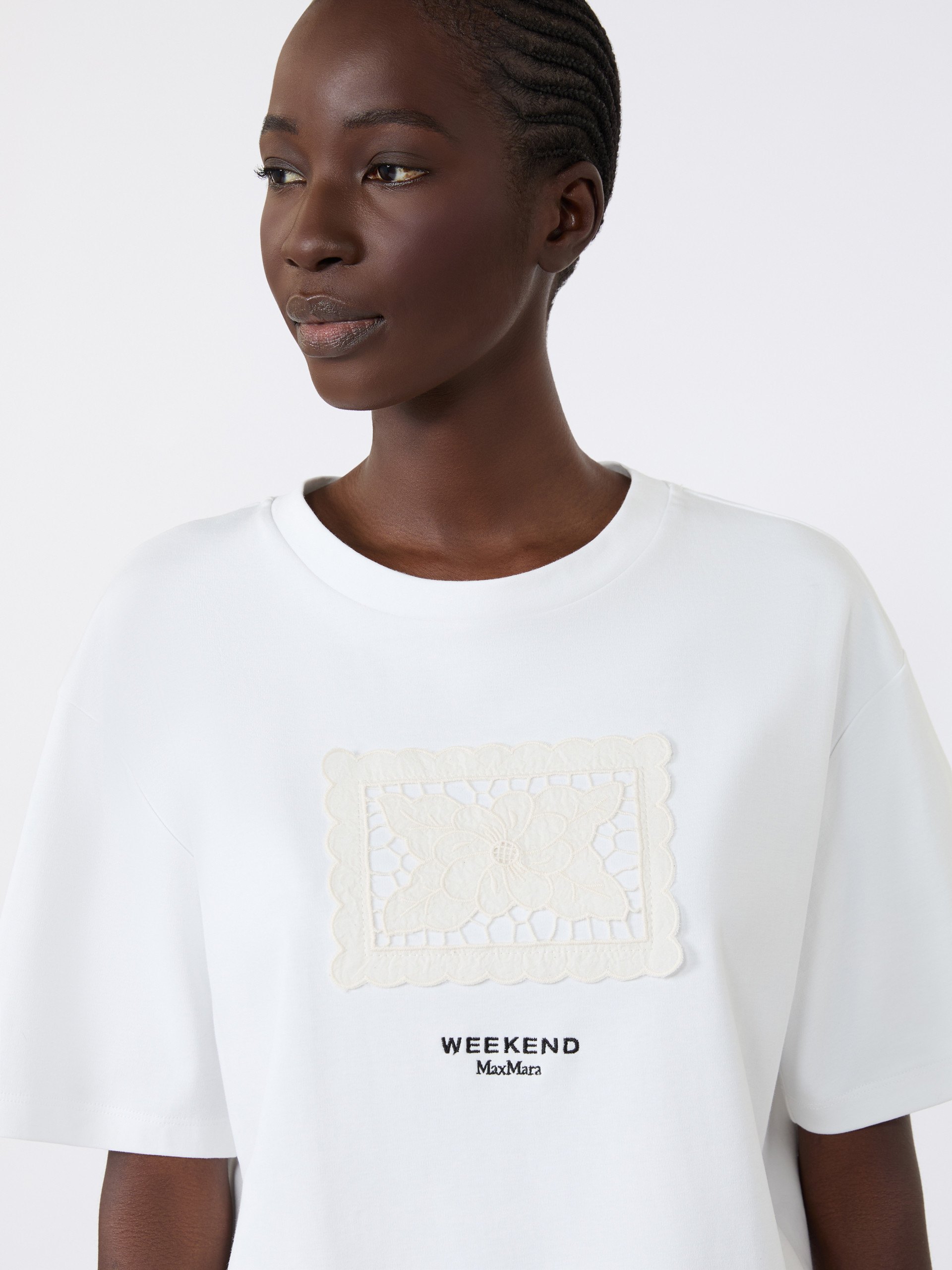Boxy-fit cotton T-shirt - Weekend Max Mara - 5