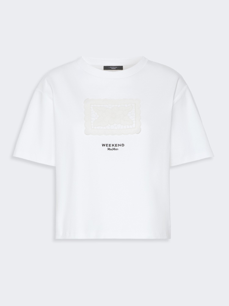 Boxy-fit cotton T-shirt - WHITE - Weekend Max Mara - 7