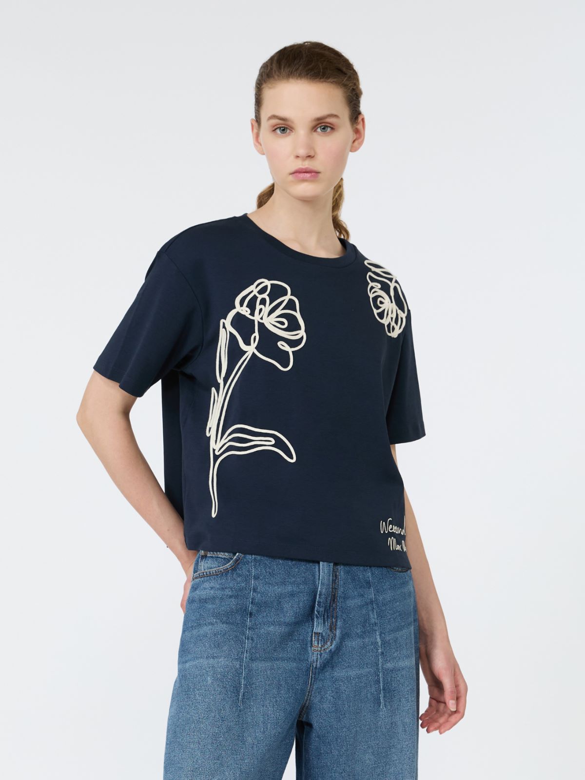 Boxy-fit cotton T-shirt - Weekend Max Mara - 2