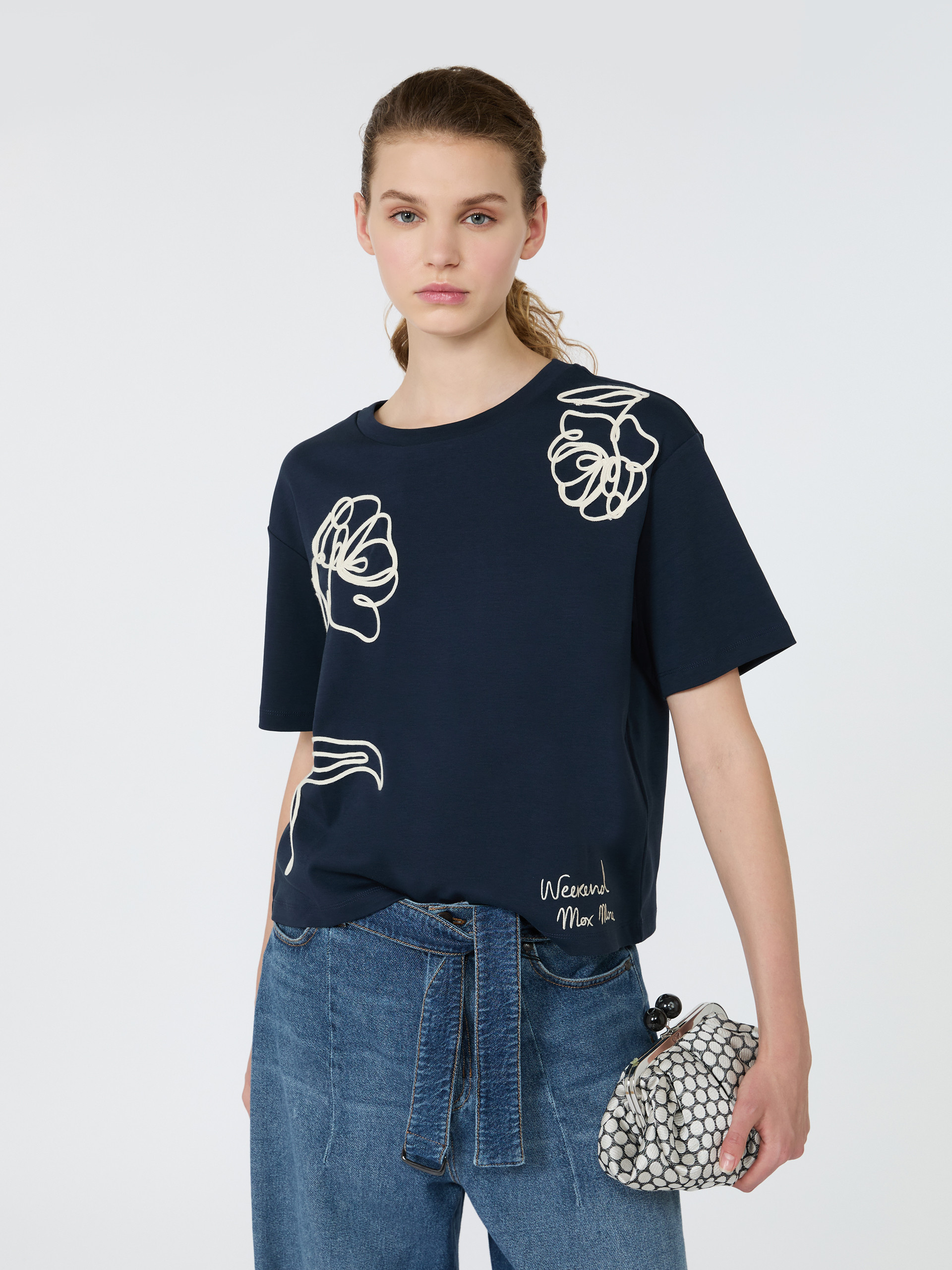 Boxy-fit cotton T-shirt - Weekend Max Mara - 4