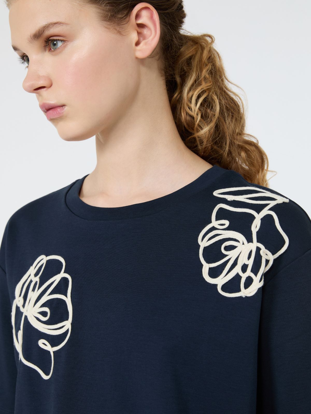 Boxy-fit cotton T-shirt - Weekend Max Mara - 5